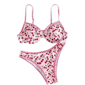Cherry Print Bikini